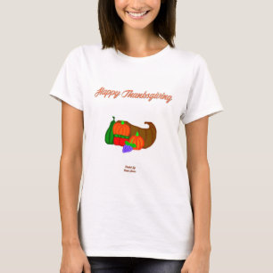 Camisas blancas de la camiseta de la Cornucopia de