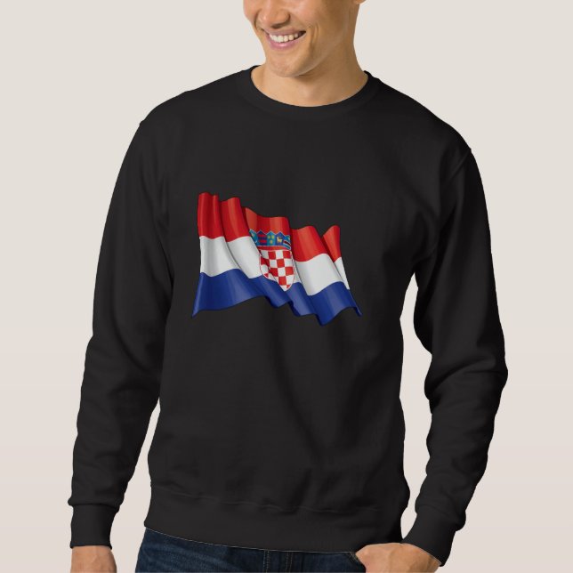 Camisas de Croacia, mapa croata, camisetas de Croa (Anverso)