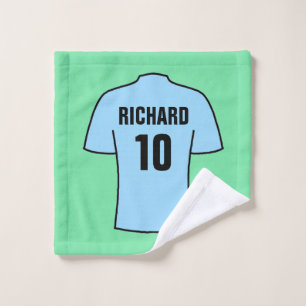Camisas de fútbol con ropa de lavado azul cielo cl