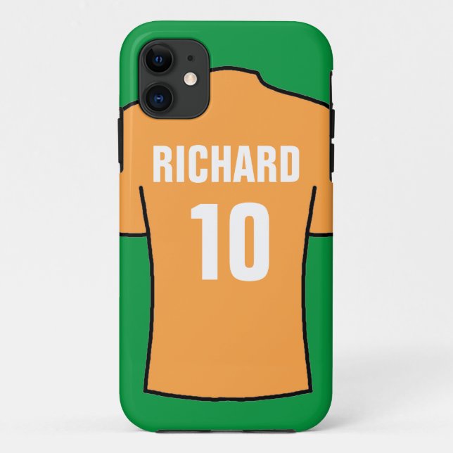 Camisas de fútbol en estuche para iPhone de Funda  (Reverso)