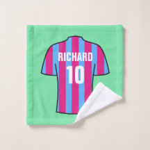Camisas de fútbol en tela Claret y Blue Wash