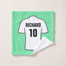 Camisas de fútbol vestidas de blanco