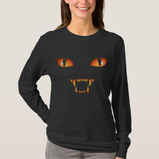 Camisas de Halloween para mujeres camiseta de gato