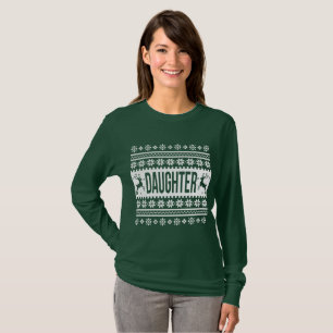 Camisas de la hija Navidades feos Camisa del Chica