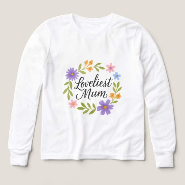 Camisas de manga larga de tres mezclas para niños  (Diseño frontal)