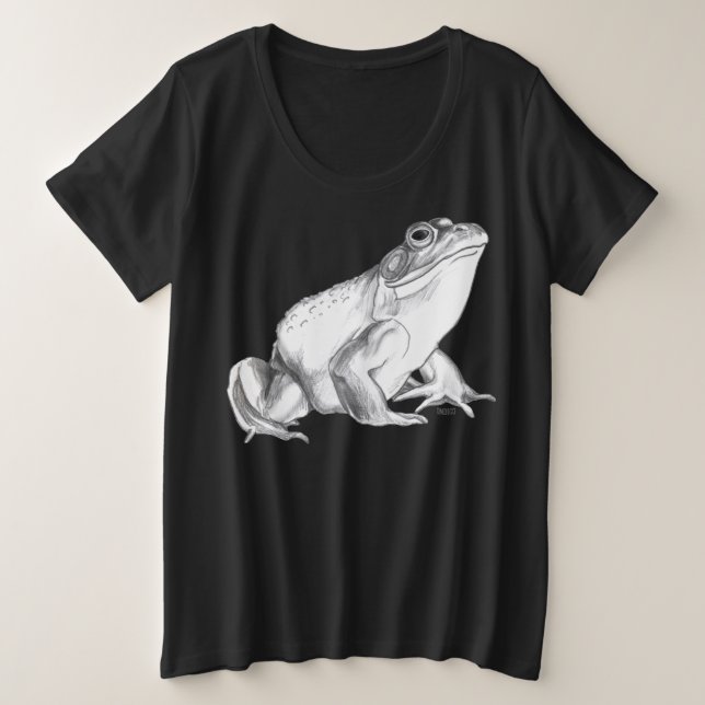 Camisas de rana más camisetas de arte de rana toro (Anverso del diseño)