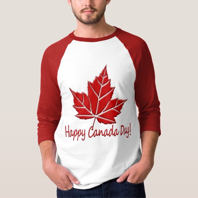 Camisas de recuerdo de Happy Canada Day Jersey Can (Anverso)