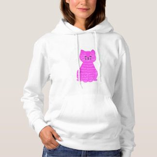 Camisas de sudadera de gatito rayado rosa