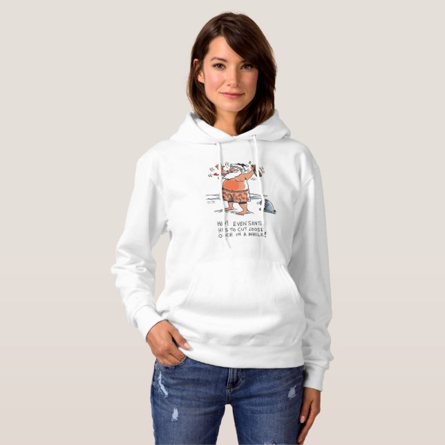 Camisas de sudadera encapuchadas blancas de la foc (Anverso completo)