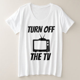 CAMISAS DE TELEVISIÓN APAGAR TV TALLAS GRANDES