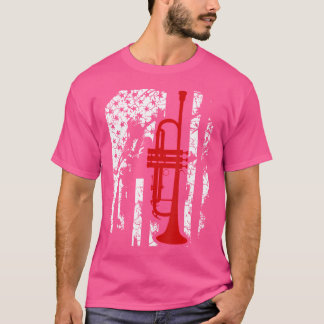 Camisas de trompeta - Camisa de la bandera de la t