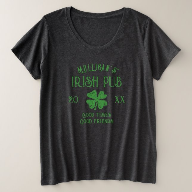 Camisas del Día de San Patricio de tamaño Guay plu (Anverso del diseño)