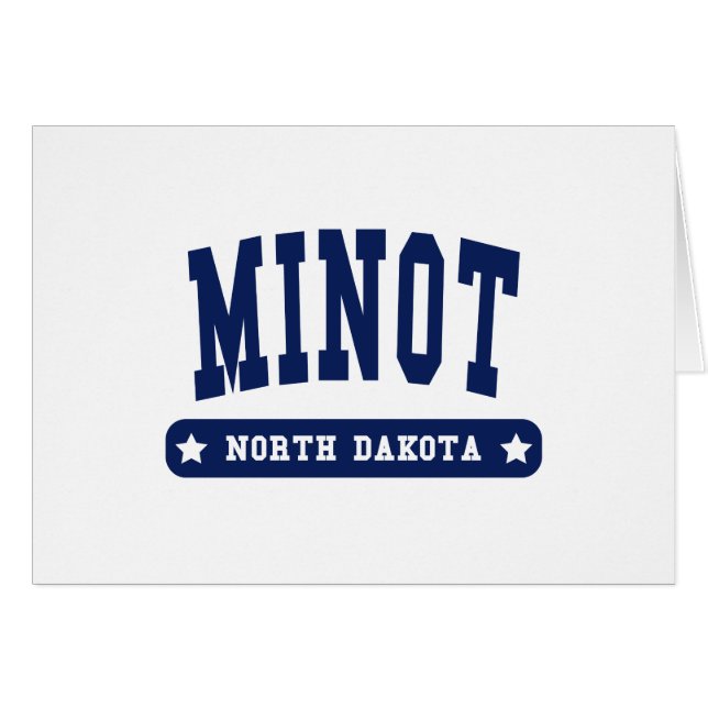 Camisas estilo Colegio Minot North Dakota (Anverso (Horizontal))