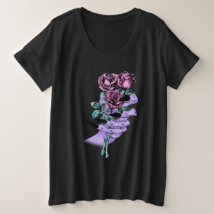 Camisas góticas con un Bouquet más tamaño