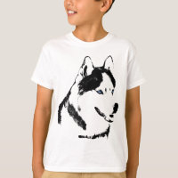 Camisas Husky de niño condujeron camisetas Husky d