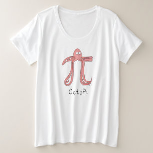 Camisas Octopus Cute Math Pi Day Mujeres más tamañ