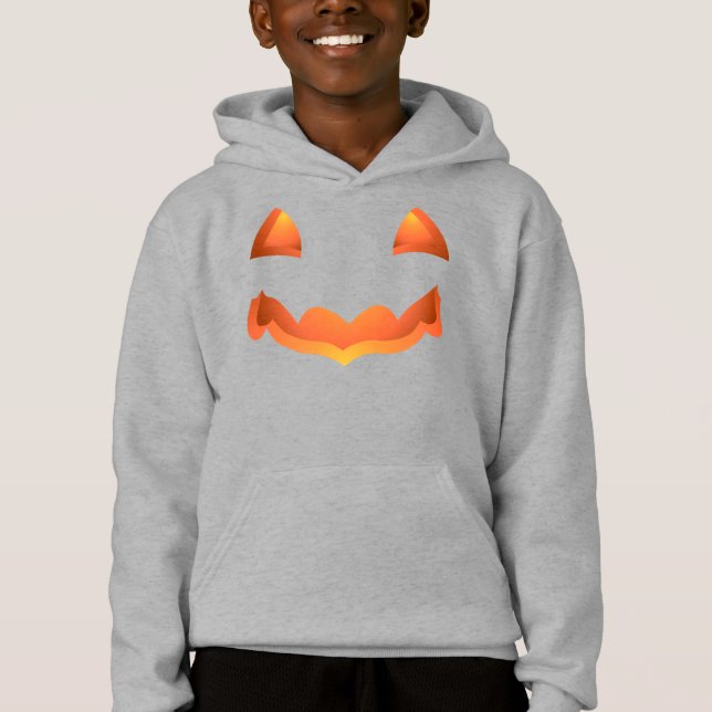 Camisas suaves de calabaza de Halloween para niños (Anverso)