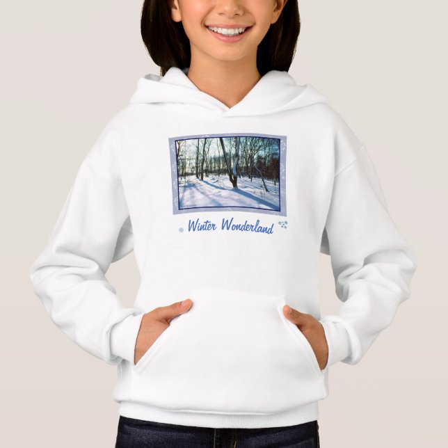 Camisas suaves de Hoodie para los niños de Winter  (Anverso)