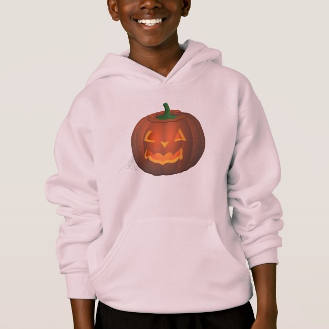 Camisas suaves de la Calabaza de Hoodie de Hallowe (Anverso)