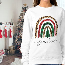 Camisas sudaderas arcoiris con pinzas de leopardo