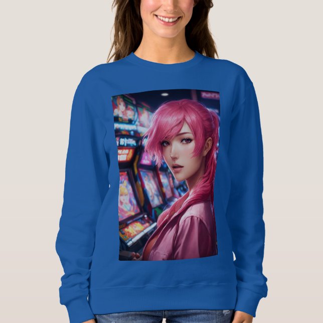 Camisas sudaderas básicas de la mujer con calidad  (Anverso)