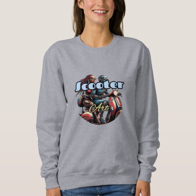 Camisas sudaderas básicas de las mujeres (Anverso)