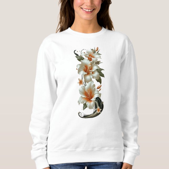 Camisas sudaderas básicas de las mujeres (Anverso)