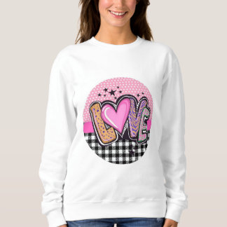 Camisas sudaderas básicas de las mujeres de amor