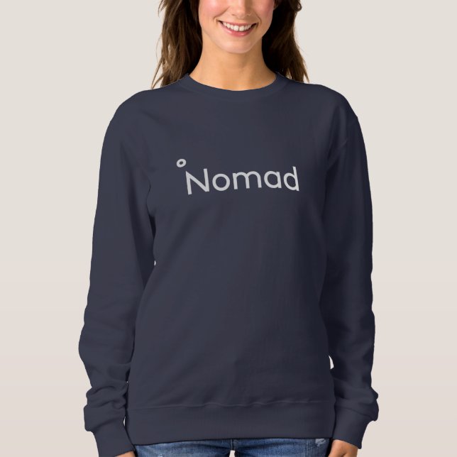 Camisas sudaderas básicas de las mujeres nómadas (Anverso)
