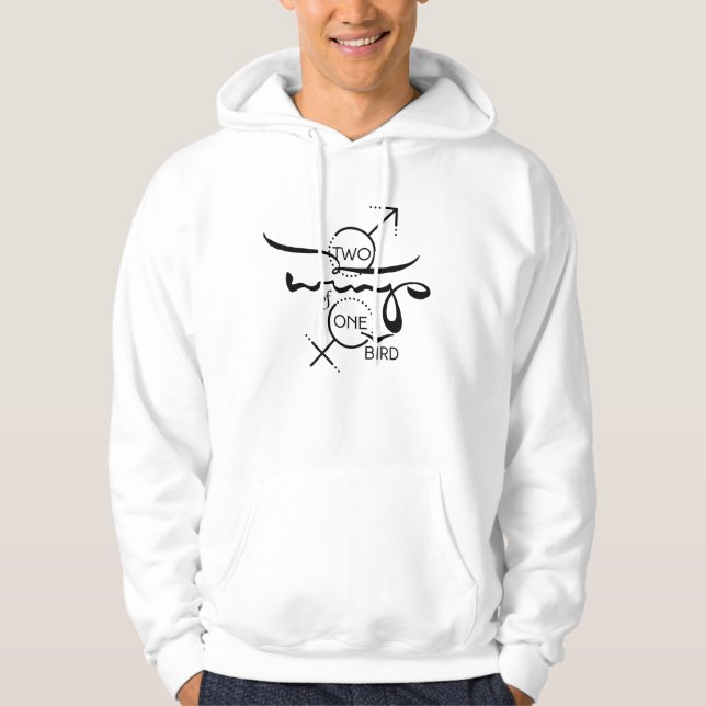Camisas sudaderas básicas encapuchadas de dos alas (Anverso)