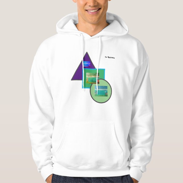 Camisas sudaderas básicas encapuchadas masculinas (Anverso)