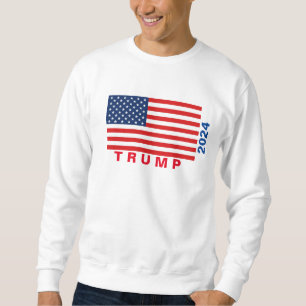 Camisas sudaderas básicas TRUMP 2024 (blanco)
