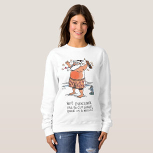 Camisas sudaderas blancas de la foca de Santa Marí