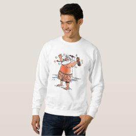 Camisas sudaderas blancas de Santa Claus