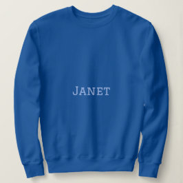 Camisas sudaderas Blue Basic para Mujeres