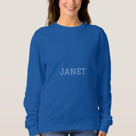 Camisas sudaderas Blue Basic para Mujeres