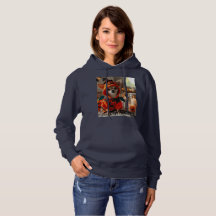 Camisas sudaderas con huella de Chihuahua en una b