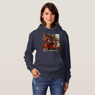 Camisas sudaderas con huella de Chihuahua en una b