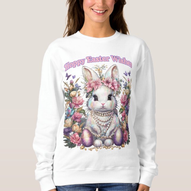 Camisas sudaderas con saludos de Pascua (Anverso)