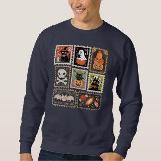Camisas sudaderas con sello de época de Halloween,