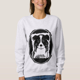 Camisas sudaderas de arte blanco y negro en la fro
