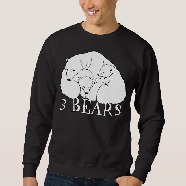 Camisas sudaderas de arte de oso polar osos ositos (Anverso)