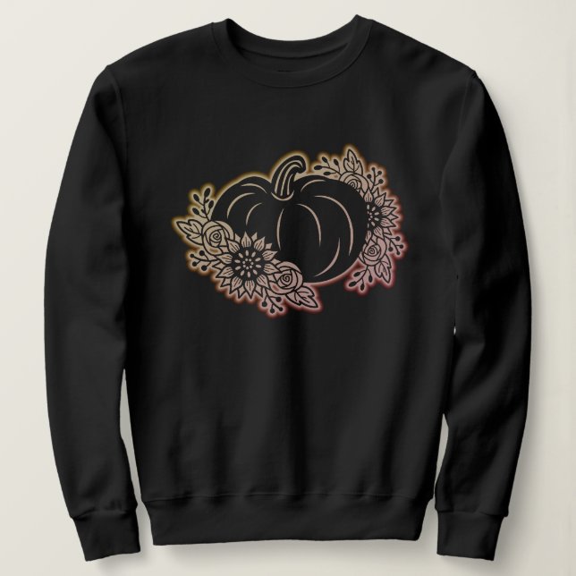 Camisas sudaderas de calabaza de barro de Hallowee (Anverso del diseño)