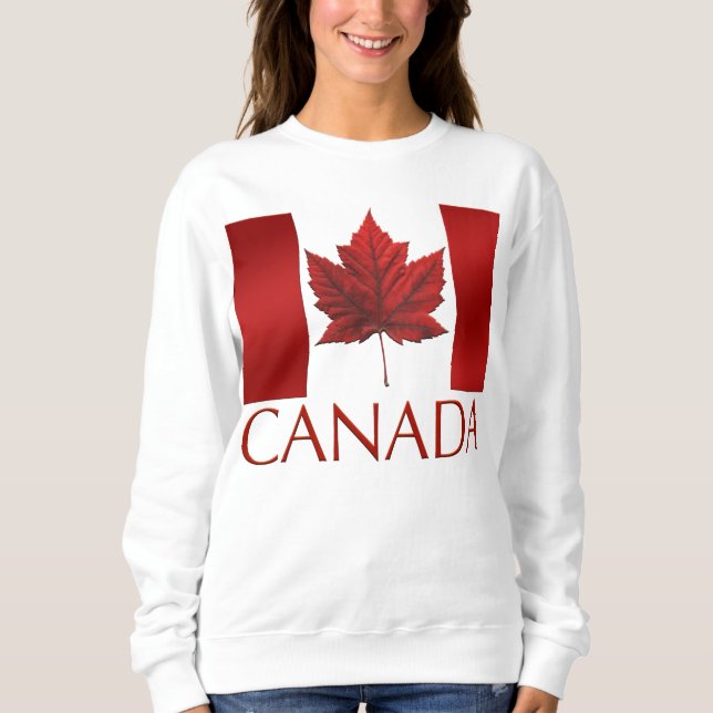 Camisas sudaderas de Canadá para mujeres Camisetas (Anverso)