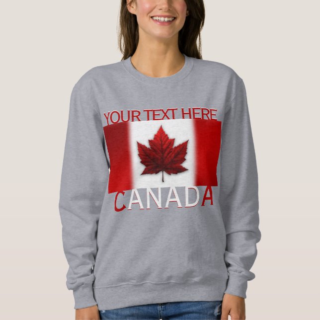 Camisas sudaderas de Canadá para mujeres personali (Anverso)