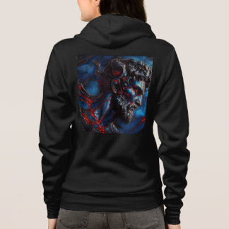 Camisas sudaderas de color azul + lienzo con obras