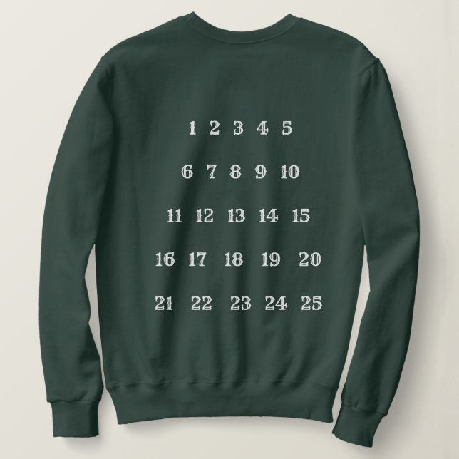 Camisas sudaderas de feriado para Navidades de adi (Reverso del diseño)