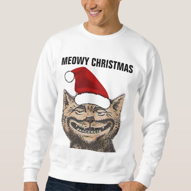 Camisas sudaderas de gato para NAVIDADES MEOWY (Anverso)