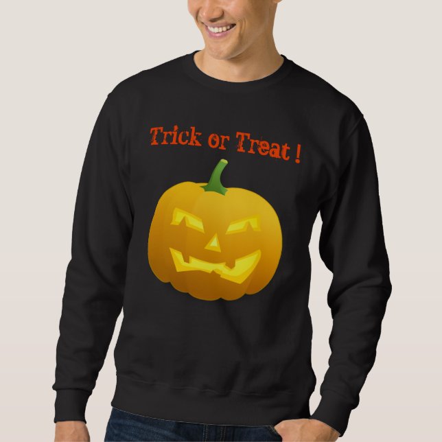 Camisas sudaderas de Halloween Básico Jack-o-Lante (Anverso)