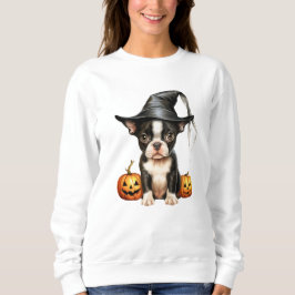 Camisas sudaderas de Halloween en Boston Terrier P